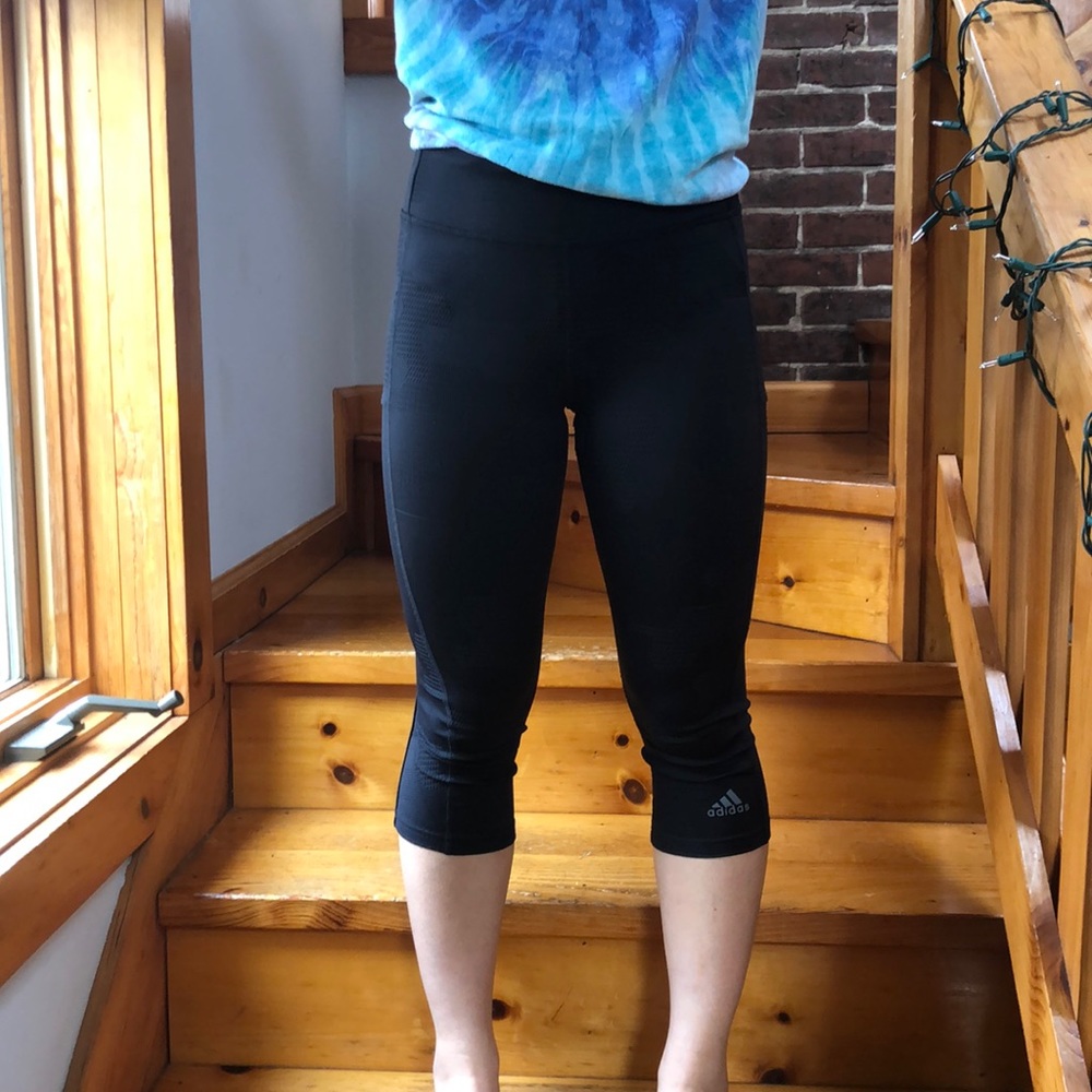 !!2 pairs!! Cropped Adidas Leggings